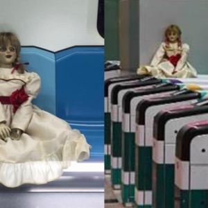 Seram! 'Anabelle' Memerhati Anda Di Stesen MRT