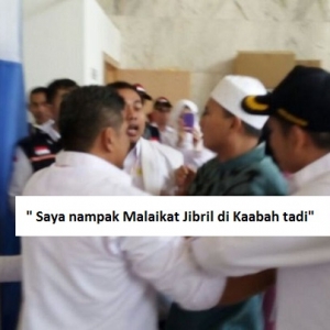 Jemaah Haji Ini Teriak "Allahu Akbar" Depan Kaabah, Dakwa Nampak Malaikat Jibril