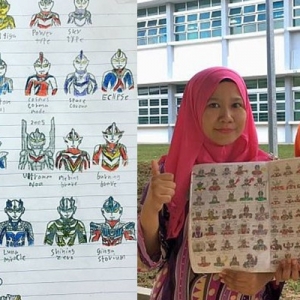 Cikgu Terkejut Kehebatan Pelajar Autisme, Tularkan Lukisan Ultraman