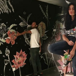 Sweet Habis! Qi Razali Dapat Hadiah Lukisan Mural Kekasih