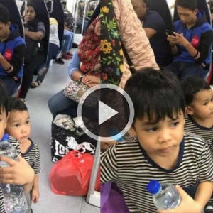 Terima Kasih Rakyat Malaysia, Sanggup Biarkan Anak Kecil Berdiri Lama Dalam Tren