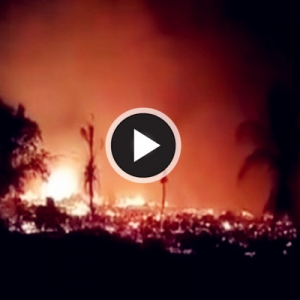 Geram Dihalau, Lelaki Bakar Rumah Sewa Sehingga Musnah 60 Kediaman Lain