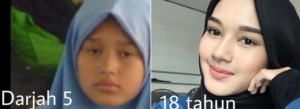 Gambar Berkerak Masa Budak Dan Jelita Ketika Remaja Gadis Ini, Buat Netizen Tertawan