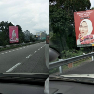 Netizen Merungut, Lebuh Raya Malaysia Penuh Papan Iklan Kosmetik