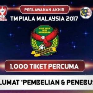 1000 Tiket Tambahan Final Piala Malaysia Percuma Untuk Kedah