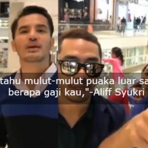 "Hei Mulut Puaka, RM 10 Ribu Okay,"-  Aliff Syukri Tayang Gaji Bodyguard Pula