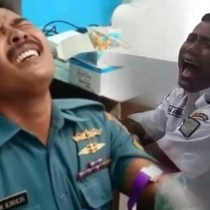 Pecah Perut Tengok Anggota Beruniform Ini Takut Disuntik Doktor!