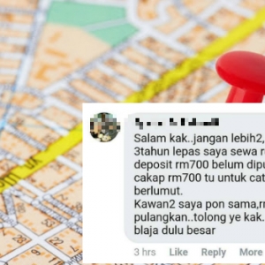 Dituduh Tak Pulangkan Deposit, Cara Tuan Rumah Ini Cantas Penyewa Fake Memang Win!