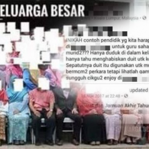 Betul Ke Jamuan Guru Di Hotel Guna Duit PIBG?