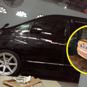 Pening Lepas Bangun Tidur, Terkejut Kereta Habis Kena 'Sapu'