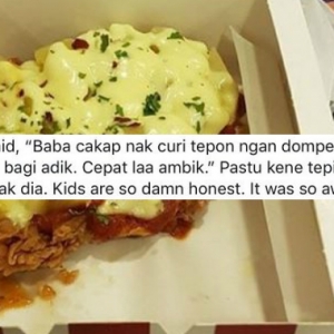 "Baba Kata Nak Ambil Dompet Akak Tu Tadi?"- Ayah 'Kantoi' Ajar Anak Mencuri