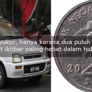 "Dik,  Kancil Pam 4 Isi Minyak Kuning RM 9.80"- Kisah  Rezeki 20 Sen Buat Netizen Sebak
