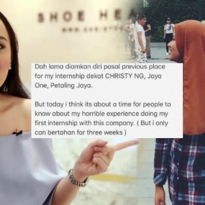 Sakit Pinggang Angkat Kotak Kasut-Perang Budak Intern Dengan Pereka Kasut Viral, Apa Kes?