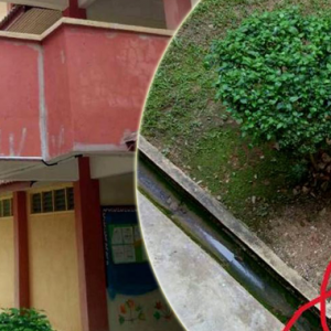 Pelajar Murung Jatuh Tingkat Satu Bangunan Sekolah