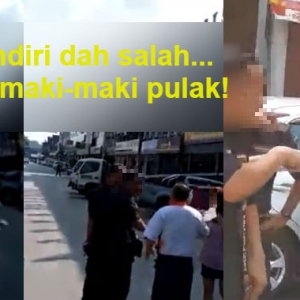 "Lu Bodoh Ka?"- Lelaki Ini Kena Saman, Penguat Kuasa MPK Pula Kena Maki!