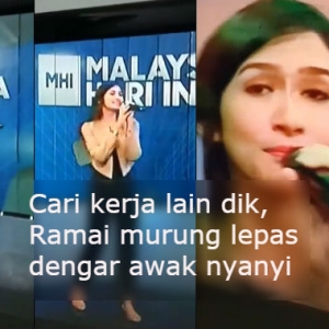 "Murung Lepas Dengar Suara Kau Dik,"-Penyanyi Baru Dikecam Lepas Menyanyi Live