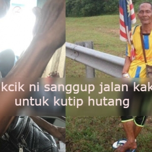 Tolonglah Bayar! Pakcik Ini Sanggup Jalan Kaki Ipoh-Kuantan, Nak Tuntut Hutang RM6 Ribu