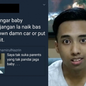 Rimas Dengar Bayi Menangis Dalam Bas, Netizen Minta Lelaki Ini Beli Kereta Sendiri