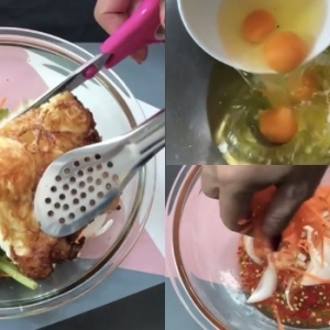 Menu Hujung Bulan - Salad Telur Ala Thai - Rasa Masam, Manis Semua Ada