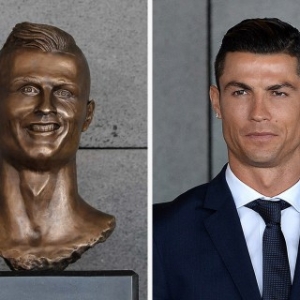 Lepas Kena Kecam, Akhirnya Ukiran Skulptur Christian Ronaldo Menjadi 'Kacak'..