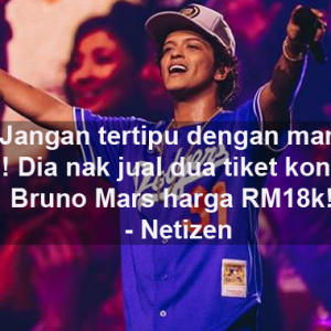 Tiket Bruno Mars RM18 Ribu? Neraka Punya Harga, Yahudi Pun Kalah!