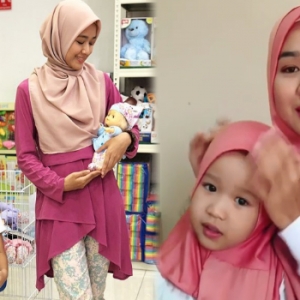 "Omma Kahwin Dengan Daddy Maream?"- Aksi Anak Farah Lee Buat Netizen Terhibur