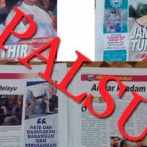 ‘Janji Sulit Tun M-Najib’, Individu Edar Sinar Harian Palsu Di Melaka