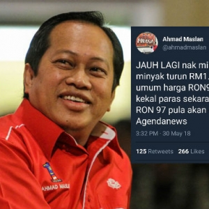 "Jangan Mimpi Harga Petrol RM1.50 Seliter"-Tak Puas Hati? Ahmad Maslan Disuruh Keluar Dari Malaysia