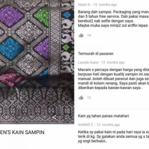 Ramai Perli Harga Songket Terengganu RM18K Di Lazada, Netizen Terhibur