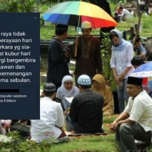 Ziarah Kubur Pada Hari Raya Aidilfitri Perbuatan Yang Sia-Sia? - Netizen Berbalah