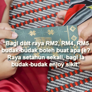 Puasa Sampai Sakit Otak, Merungut Duit Raya RM5 Tak Cukup Untuk Budak! - Netizen