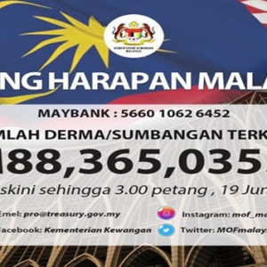 Hebat Rakyat Malaysia, Jumlah Kutipan Tabung Harapan Hampir RM90 Juta