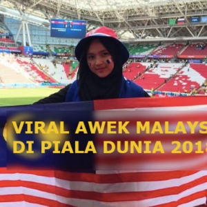 Gadis Cantik Kibar Bendera Malaysia Di Rusia, Terus Tular!