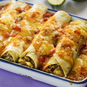 Resipi Terbang dari Mexico, Enchiladas Jalapeno Ayam Berkeju