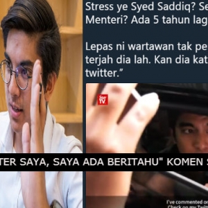 "Sila Semak Di Twitter Saya," - Syed Saddiq Dituduh Makin Sombong, Wartawan Kecewa