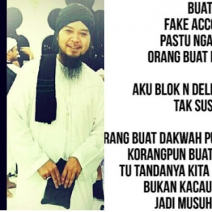 "Buat Fake Account Pastu Nganjing Orang Buat Dakwah" - Zul Handyblack Tegur Netizen