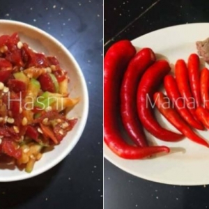 Resipi Simple, Sambal Belacan Epal Muda Tapi Sekali Cuba Memang Terangkat!