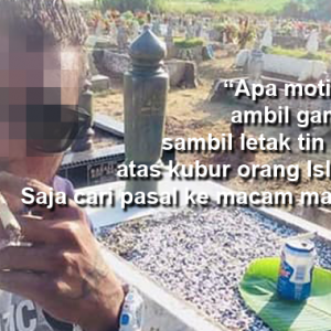 Bergambar Dengan Arak Di Pusara Muslim Kerana Mimpi Arwah Kawan Baik Minta Bir