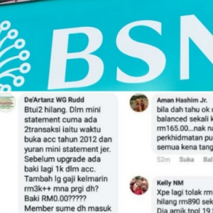 Duit Dalam Bank Didakwa 'Lesap', Selepas BSN Naik Taraf Perkhidmatan