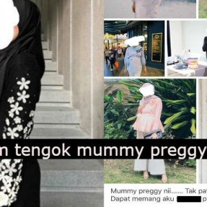 "Nak Perempuan Mengandung Pakai Kelambu Ke? Jijik! Tengok Gambar Perut Pun Bernafsu"