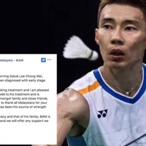 Presiden BAM Sahkan Lee Chong Wei Hidap Kanser Hidung