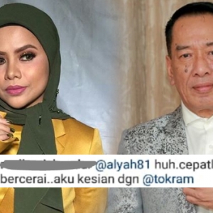 "Perempuan Mental Koyak" - Netizen Bertelagah Gara-gara Komen Alyah Di IG Tokram..