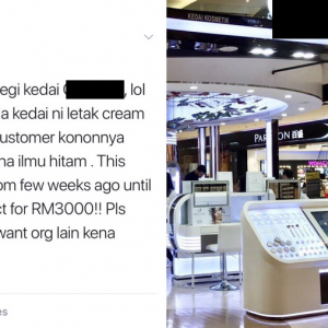 Dipukau Di Pusat Beli Belah Selepas Cuba Krim Kecantikan