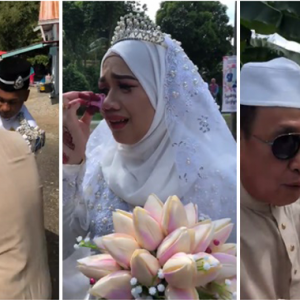 Pengantin Perempuan Comel Menangis Teresak-esak Nak Ikut Ayah Pulang