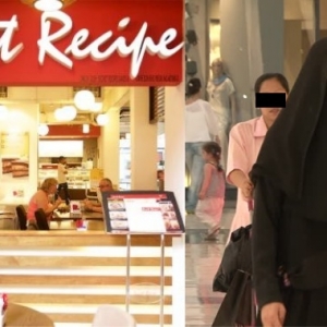 Wanita Berpurdah Dan Lelaki Berkopiah, Dah Makan...Lari Tak Nak Bayar!