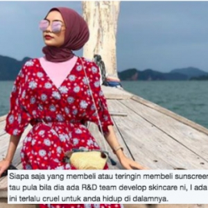 Sunscreen Insta Famous, Syafiqah Aina Dikecam Sebab Harga Yahudi Dan ...