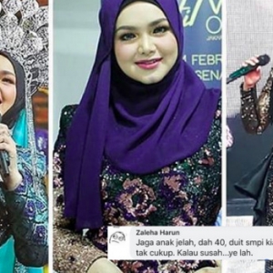 "Jaga Anak Ja Lah, Dah 40, Duit Sampai Kiamat Tak Cukup" - Komen Makcik Bawang Pada Siti Nurhaliza