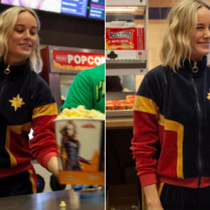 Brie Larson Berpakaian Sebagai Captain Marvel Memberi Kejutan Buat Pengunjung Panggung