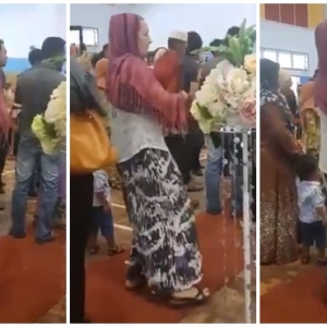 Terhibur, Berjoget Sakan 'Minah Salleh' Dengar Alunan Kompang Kenduri Kahwin!