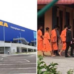 Cuba Sahut Cabaran 24 Jam Di Ikea, 2 Sahabat Dicekup Pengawal Keselamatan